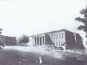 Palais Rasumofsky, Radierung von Eduard Gurk (um 1825)